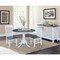 International Concepts Round 42 in. Dual Drop Leaf Dining Table with 2 Slat Back Chairs - 3 Piece Dining Set, 42 in W K05-42DP-C465P - alternate 2